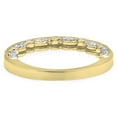 thumbnail image 4 of 0.40 Carat (ctw) 14K Yellow Gold Round Cut Diamond Ladies Vintage Anniversary Wedding Stackable Band, 4 of 4