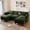 Green, variant on WACASA 120" Oversized Modular Sectional Cloud Sofa with 1 Movable Ottoman, Extra Deep Seat Couch for Living Room, Chenille Green
