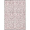thumbnail image 2 of Addison Rugs Chantille Indoor/Outdoor Traditional Damask Pink Washable Rectangle Rug, 8' x 10', 2 of 6
