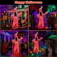 thumbnail image 4 of Faburo 12 ft Halloween Inflatable Ghost with Skull and Bleeding Eyeball, Outdoor Blow Up Yard Decoration for Party and Garden, 4 of 9