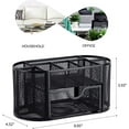 thumbnail image 3 of Desk Organizer and Accessories, Multifunctional Desktop Organizers with 9 Compartments and Drawer, Office Desk Organizer for Pen//Pencil/Rulers (Black), 3 of 5