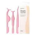 thumbnail image 3 of 4 Pieces Eyelash Curler Tool False Eyelashes Applicator Eyebrow Curler Eyebrow Scissors (Pink), 3 of 5