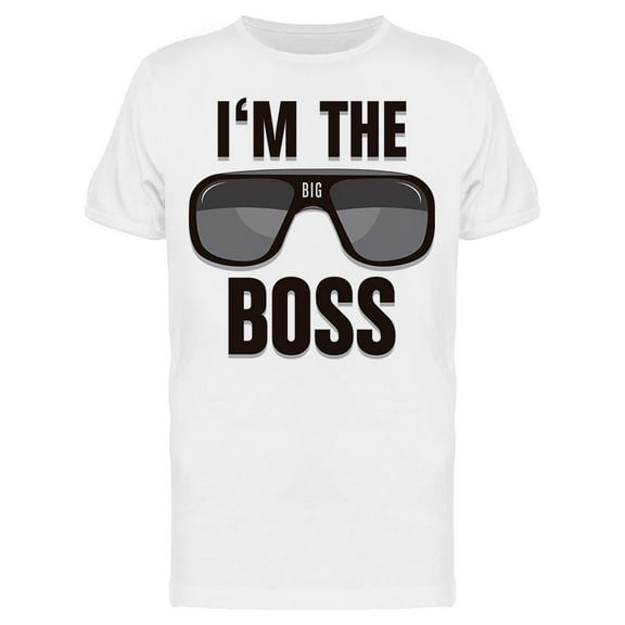 I Am The Big Boss Glasses T-Shirt Men -Image by Shutterstock, Male 3X-Large