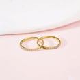 thumbnail image 6 of F136 Titanium Slim Hoop Earrings, Cubic Zirconia Huggie Earrings for Women,Small Hoop Earrings for Women, Hypoallergenic Earrings,Great Gift for Women, 6 of 11