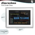 thumbnail image 4 of Stupell Industries Contemporary Born To Game Arcade Gray Framed Print Under Glass, 23 x 17, by Kim Allen, 4 of 8