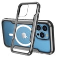 thumbnail image 2 of Magnetic Case for iPhone 15 Plus - Crystal Clear MagSafe Compatible Anti-Scratch Shockproof Protection Cover with Wireless Charging Support Transparent Case for iPhone 15 Plus, Grayblack, 2 of 9