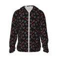 thumbnail image 1 of Fotbe Love Valentine's skull Chaqueta con Protección Solar UPF 50+ para Hombre y Mujer, Camisa con Capucha y Bolsillos-Medium, 1 of 7