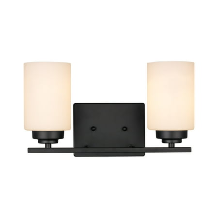 

Trans Globe Lighting 70522 Mod Pod 2 Light 14 Wide Bathroom Vanity Light - Black