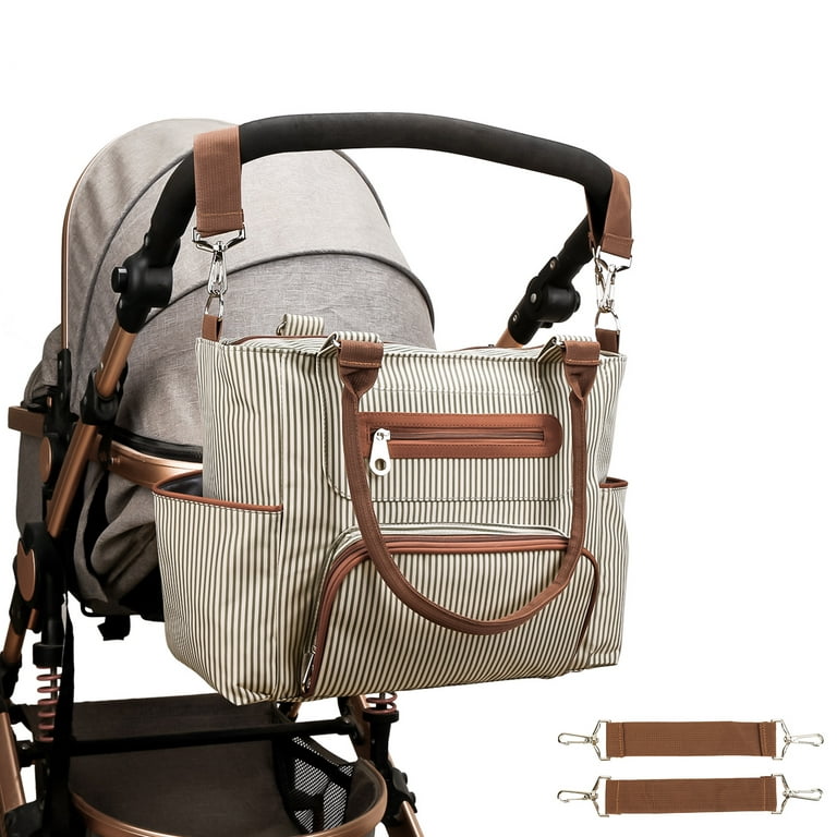 Beige Baby Diaper Bag Mommy Bags for Hospital & Functional Large