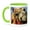 Green/White, variant on 3drose, Udaipur, Rajasthan, India, Decorated Camel, Diwali Festival of Lights, 11oz Mug