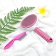 thumbnail image 6 of Cat Brushes for Indoor Cats, Dog Brush for Shedding with Metal Cat Comb, Self Cleaning Pet Hair Brush with Release Button for Grooming Kitten(Pink), 6 of 6