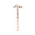 thumbnail image 3 of ANGARA Natural Diamond Halo Ring with Accents in 14K Rose Gold for Women (Size-5.2mm| Color-I-J| Clarity-I1-I2) | April Birthstone, Anniversary, Jewelry Gift for Women | Natural Diamond Ring, 3 of 10