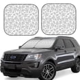 thumbnail image 2 of Uemuo Snake Printed 2 PCS Car Windshield Sun Shade, Auto Sun Heat and UV Rays Blocker, Foldable Automotive Front Window Sunshade Protector, 2 of 7
