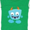 thumbnail image 4 of Inktastic Cute Monster, Blue Monster, Funny Monster, Horns Boys or Girls Baby Bodysuit, 4 of 5