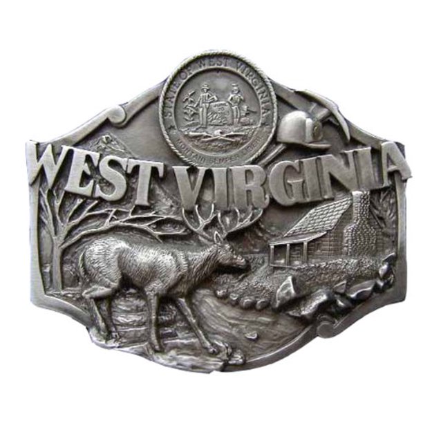 LFA West Virginia Novelty Belt Buckle