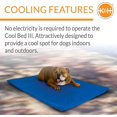 thumbnail image 3 of Cool Bed III Dog Cooling Mat, Indoor Outdoor Cooling Beds for Large Dogs, Chilling Pet Pad for in Home, Outdoor Houses, Crates, Yards, Porches - Large 44 X 32in Chill Blue, 3 of 5