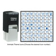 thumbnail image 2 of Printtoo Personalized Animals Theme Icons Rubber Stamp Self Inking Stamper 24 mm-Violet, 2 of 6