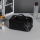 thumbnail image 5 of Yuarrent Gran capacidad y fácil de limpiar: bolsa de maquillaje de 2313510 cm con gran apertura hecha de cuero de PU Diseño de gran apertura Almacenamiento y organización del hogar Negro, 5 of 6