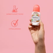CRYSTAL Mineral-Enriched Deodorant Roll-On, Coconut & Vanilla, 2.25 fl oz (66 ml)