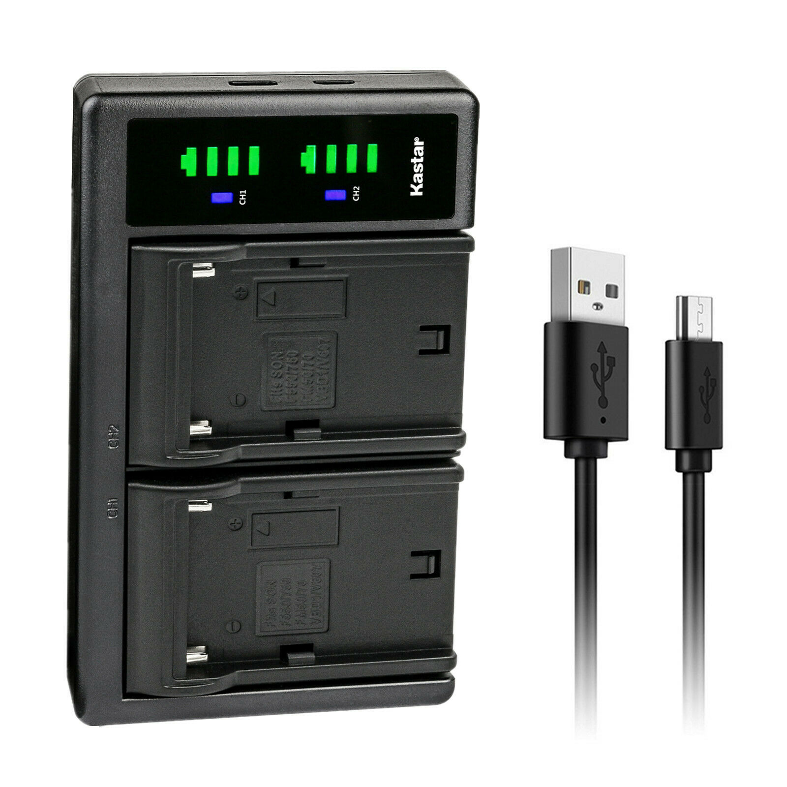 Kastar NP-55H Battery + Charger – 2650mAh Ni-MH – For Sony NP-77 CCD-TR7 TR70 TR700 TR705