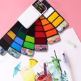 thumbnail image 1 of Musbetu Watercolor Paint with Palette Set Rich Color Strongly Pigmented Lightweight Portable Travel Use Paint Kit, 1 of 7