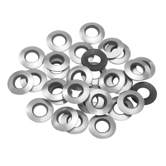 45Pack 10x19mm 304 Stainless Steel EPDM Bonded Sealing Washers Gaskets