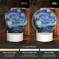 thumbnail image 3 of Balery The Starry Night Pattern Acrylic Night Light Gift with 3 Color ModesTouch-Sensitive LED Lamp Perfect Gift for Mother's Day, Birthday, or Christmas, 3 of 9