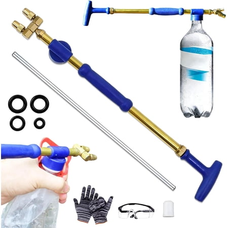 Garden Manual Sprayer Double Head Manual Push-Pull Pump Garden Spray Gardens Drink Bottle Sprayer for Home Gardens Watering Compatible with Most Beverage Bottles(Copper-2 Nozzles)