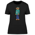 thumbnail image 1 of Cool Dog Man Cartoon T-Shirt Women -Image by Shutterstock, Female Small, 1 of 2