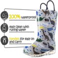 thumbnail image 2 of K KomForme Toddler Light Up Rain Boots Dinosaur World Rain Boots with Handles 8M, 2 of 6