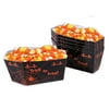 Spider Web Coffin Halloween Trick or Treat Candy Serving Cups, Black, 6 Pack