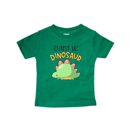 

Inktastic Cutest Lil Dinosaur with Cute Stegosaurus Gift Baby Boy or Baby Girl T-Shirt