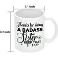 thumbnail image 2 of Funny Gifts for Sister, Sister in Law - Sister Gifts, Sisters Gifts from Sister, Brother - Thank You, Birthday, Mothers Day Gifts for Sister, Little, Big Sister, Soul Sister Gifts, 2 of 7