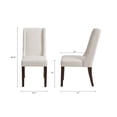 thumbnail image 5 of Madison Park Wing Dining Chair (Set of 2) Cream/See Below, 5 of 5