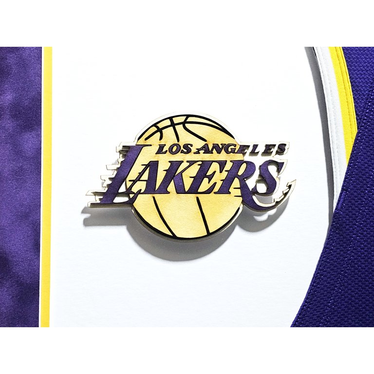 Los Angeles Lakers LeBron James Autographed Framed Purple & Yellow