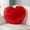 Red #3, variant on Heart Shaped Faux Fur Pillow - 13.77X17.71 Inches, Soft Decorative Cushion for Bedroom, Living Room, Sofa & Office, Multiple Colors