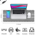thumbnail image 5 of Long Mouse Pads for Desk,Black Geometric Triangle Striped Pattern Desk Mats on Top Of Desks, Desk Mouse Pad Extra Large with 3mm Non-Slip Base and Stitched Edge for Gaming,Office,Work,Home 31.5"x11.8", 5 of 6