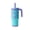 Teal Butterflies, variant on Reduce Chiller Kids 18oz Handled Tumbler with Spill-Proof Straw & Handle. Insulated Stainless Steel, Bow Berries