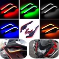 thumbnail image 2 of 1Pair Motorcycle Adhesive Decorative Stickers Front Spoiler Wing Winglets Wind Fixed, 2 of 7