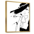 thumbnail image 3 of Designart 'Beautiful Black and White Model Haute Couture Fashion Woman I' Modern Framed Canvas Wall Art Print, 3 of 5
