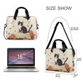 thumbnail image 3 of FORMRS 16" Laptop Sleeve Bag Carrying Case with Handle Travel Shoulder Briefcase, Gray Cartoon Halloween Cat, 3 of 8