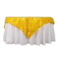 thumbnail image 4 of BalsaCircle 72x72 in Gold Metallic Foil Tinsel Polyester Square Table Overlay Party Events Decorations Supplies, 4 of 8