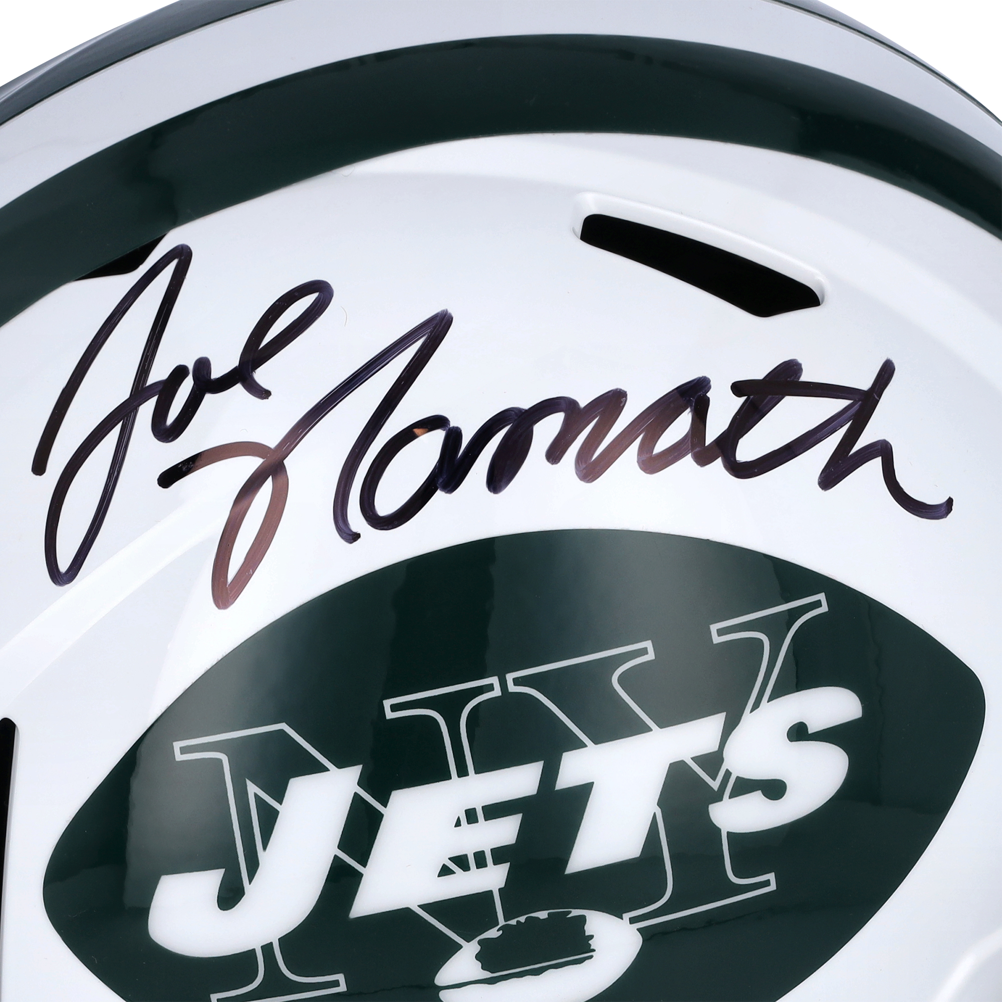 Joe Namath New York Jets Autographed Riddell 165-1977 Throwback Speed Replica Helmet - Fanatics Authentic Certified