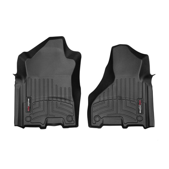 WeatherTech Custom Fit FloorLiners compatible with Ram Truck 2500/3500, Ram 4500/5500, Ram 2500/3500, Ram Truck 4500/5500 - 1st Row (Driver & Passenger), Black