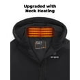 thumbnail image 3 of ORORO Men's 4-Zone Heated Jacket with Battery and Removable Hood, Outdoor Winter Heated Coat for Hiking Skiing Camping (Black,3XL), 3 of 8