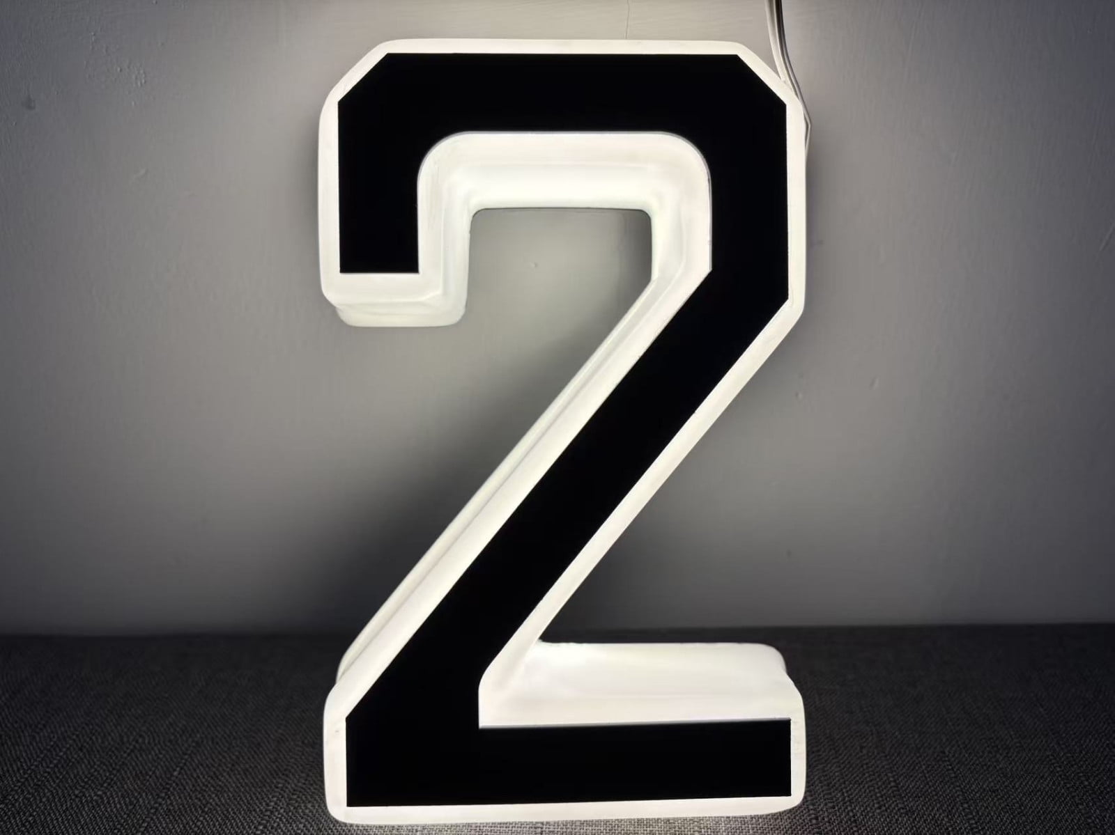 Kumdkd Solar Powered LED Address Numbers, Waterproof Illuminated House Numbers Sign with Time & Temperature Display, Large Modern Outdoor Address Plaque for Mailbox, IP65, Black/White