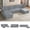 Light Gray, variant on Puremind Modular Sectional Sofa with Movable Ottoman, Convertible U Shaped Couch, Linen 6 Seater Free Combination Sleeper Sofa for Living Room, Dark Gray