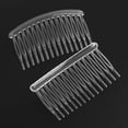 thumbnail image 4 of REGALWOVEN Plastic 15 Teeth Comb Hair Pin Clip Clamp DIY Accessories Clear 8Pcs, 4 of 4