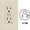 Light Almond, variant on Leviton C31-GFNT1-0PI 15 Amp Ivory SmartlockPro Self-Test GFCI — Residential Use, Standard Application