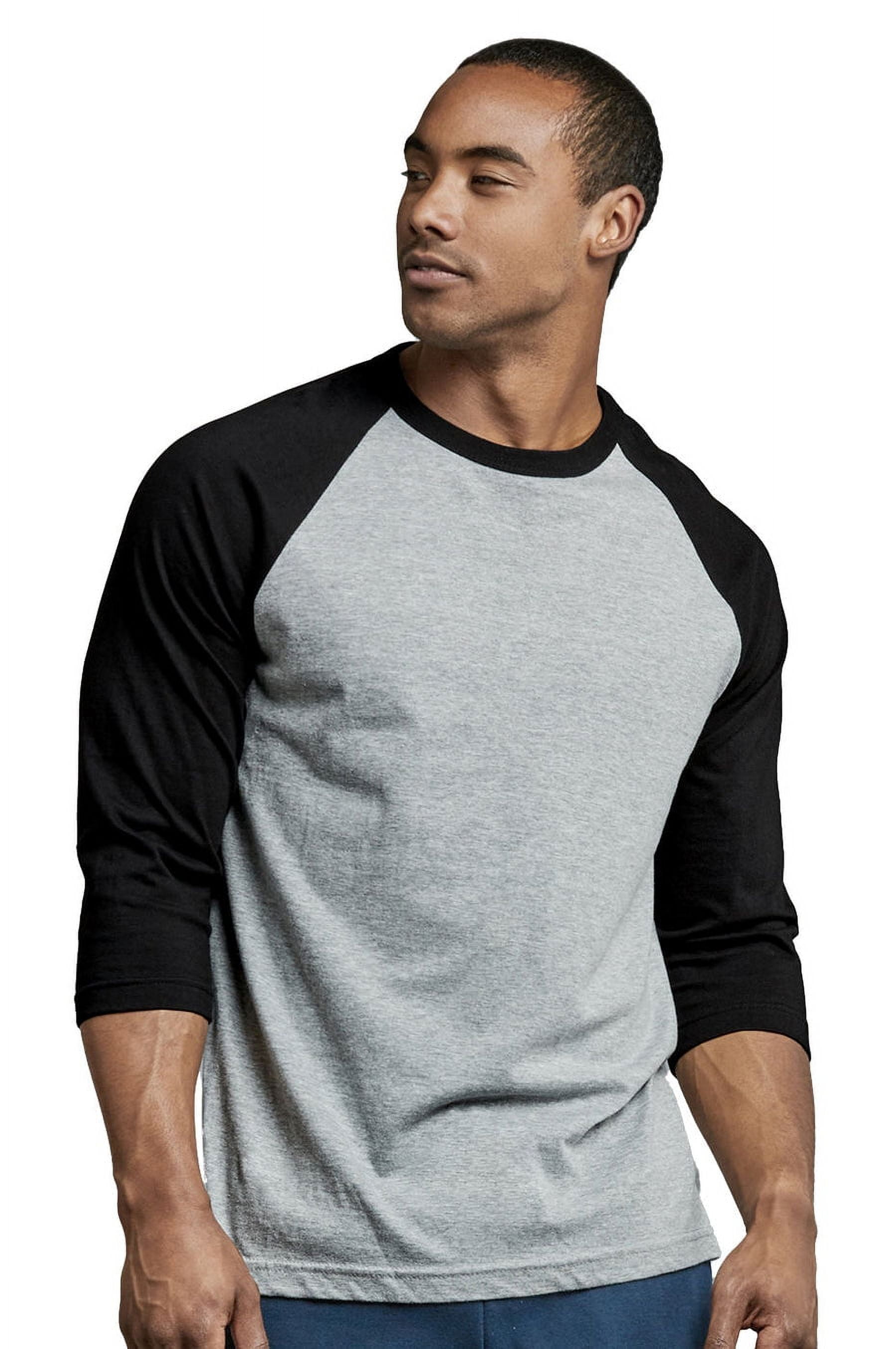 3 Packs of TheLovely Men's 3/4 Sleeve Crew Neck Raglan Jersey Baseball Tee Shirts